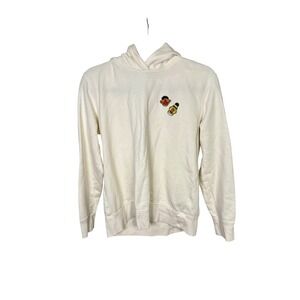 UNIQLO UT Kaws Sesame Street Hoodie Sweatshirt Cream Size L